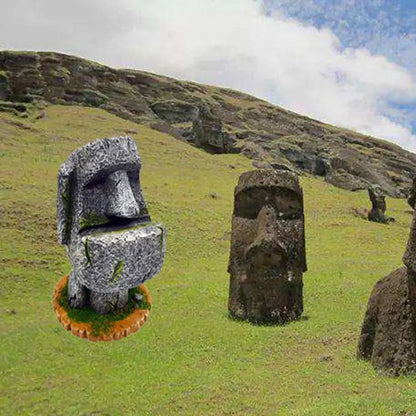 Sandstone Easter Island Moai Pen Pencil Holde