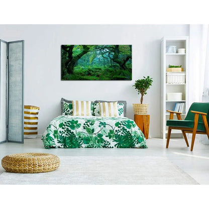 Green Forest Canvas Wall Art Living Room Decoration