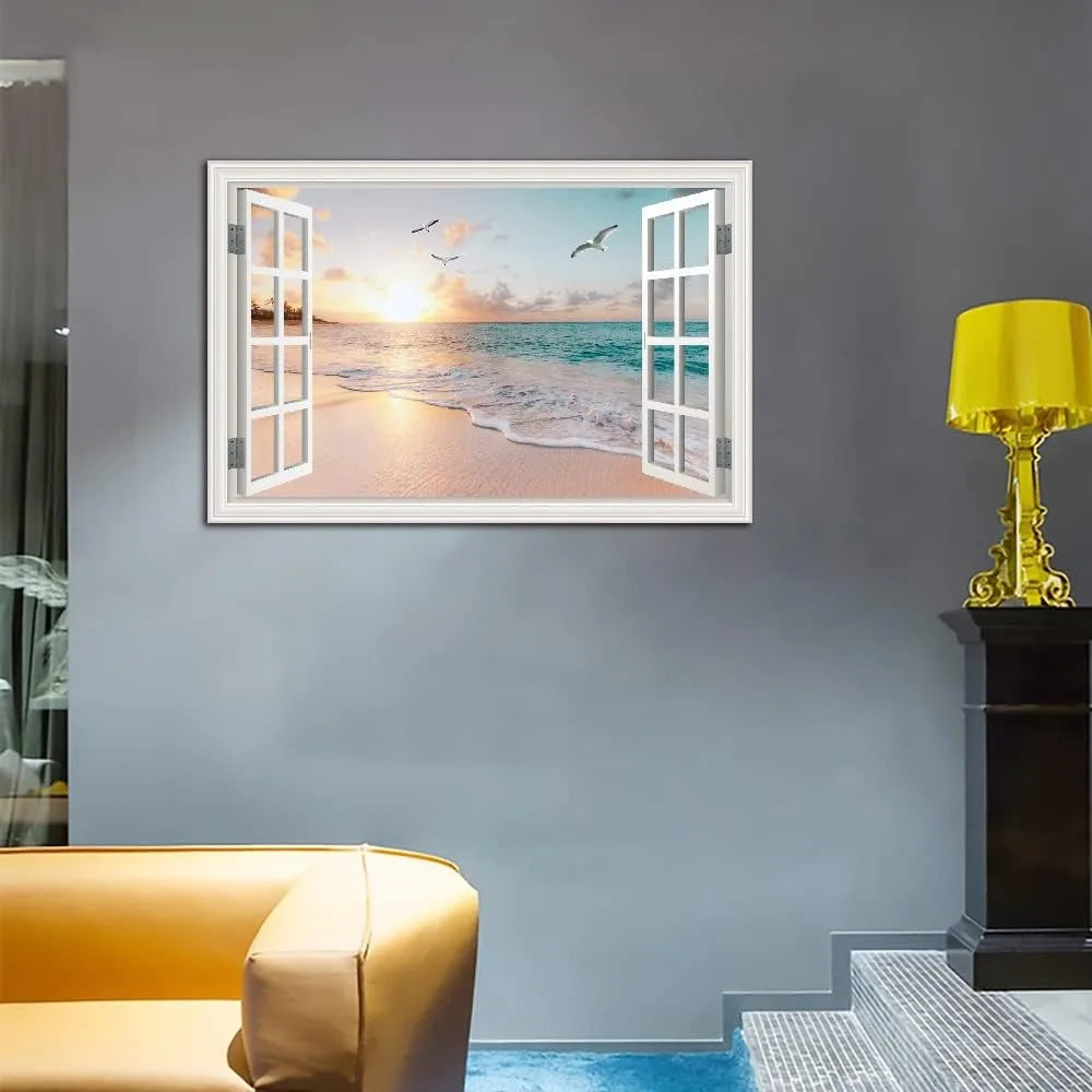 Beach Wall Art Picture for Living Room