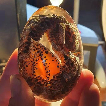 Resin Lava Dragon Egg Handmade Sculpture