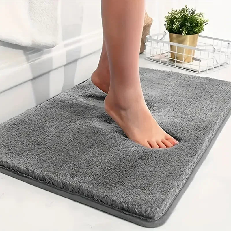 Anti-slip bathroom floor mat water absorbent bath mat home decoration