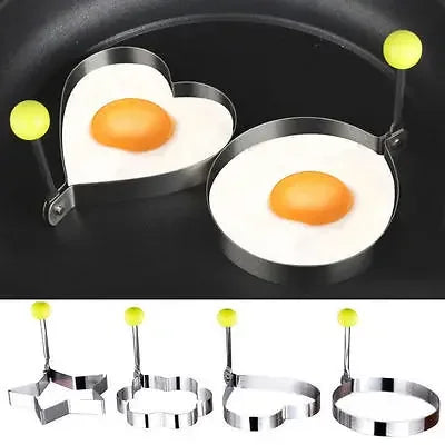 New Stainless Steel Fried Egg Mold Heart Pancake Maker