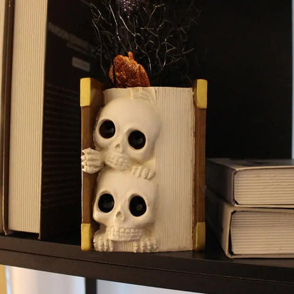 Skull Vases For Flowers For Bookshelf Garden