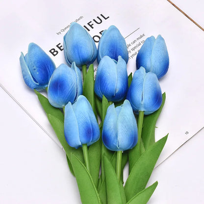 5pcs/Bouquet Tulip Artificial Flower Real Touch