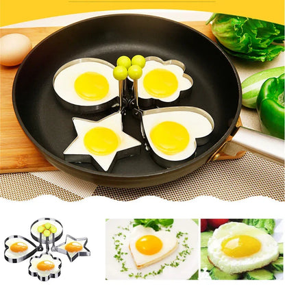 New Stainless Steel Fried Egg Mold Heart Pancake Maker