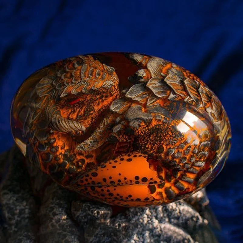 Resin Lava Dragon Egg Handmade Sculpture