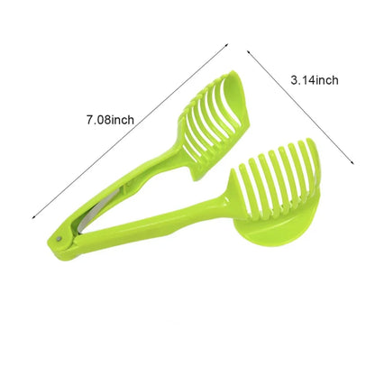 Handheld Tomato Slicer Bread Clip Fruit Vegetable Cutting