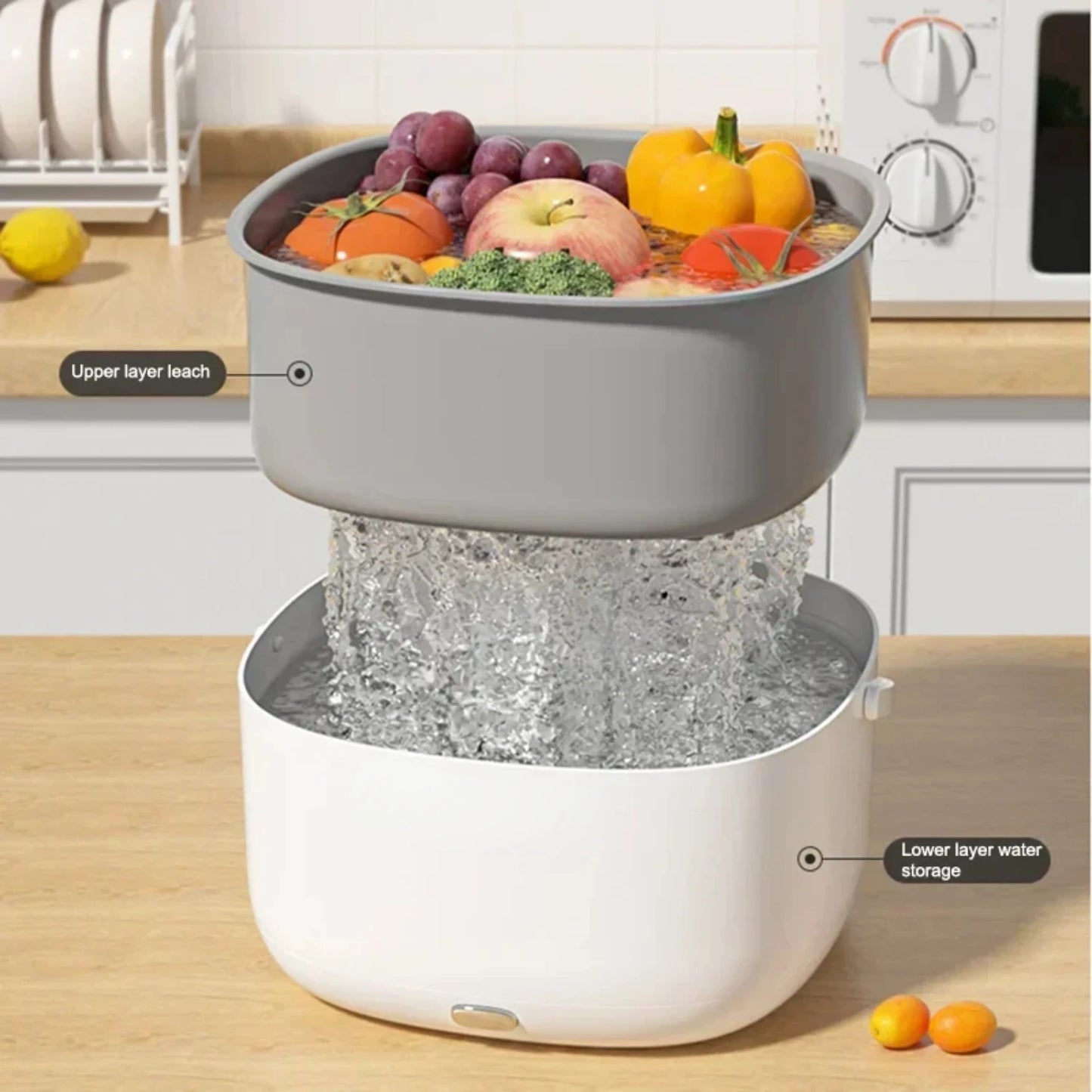 New Large Capacity, Efficient Vegetable and Fruit Ultrasonic Washing Machine