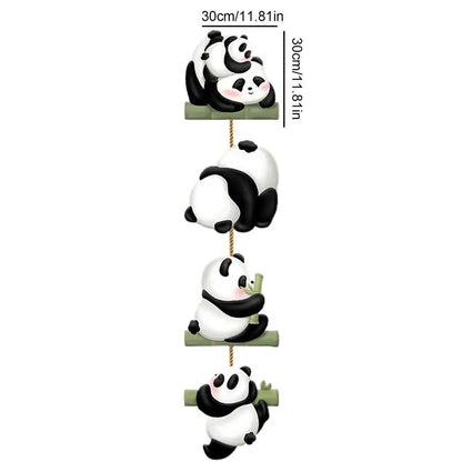 Panda Painting Wall Art Cute Creative Panda Decor Wall Art