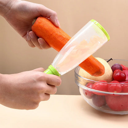 2 In 1 Vegetable Fruit Peeler with Storage Box Kitchen Gadget