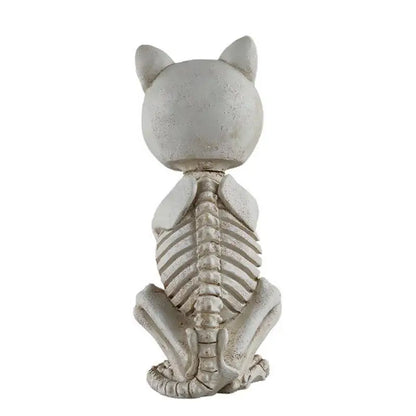 Halloween Skeleton Decorations Resin Cat Decor