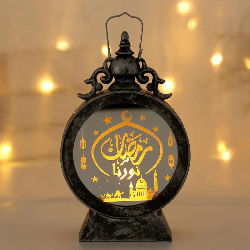 Eid Mubarak LED Wind Lamp Ornament Islam Party Decor Supply