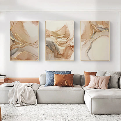 Modern Abstract Marble Picture Canvas Painting Wall Art