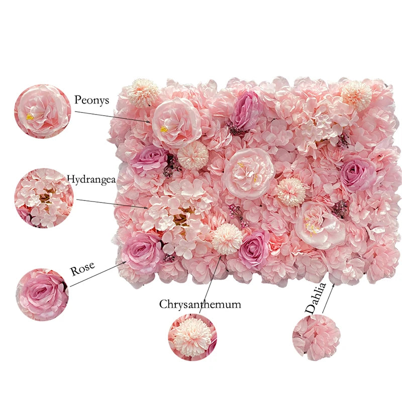 40x60cm Silk Rose Flower Champagne Artificial  Wedding Decoration