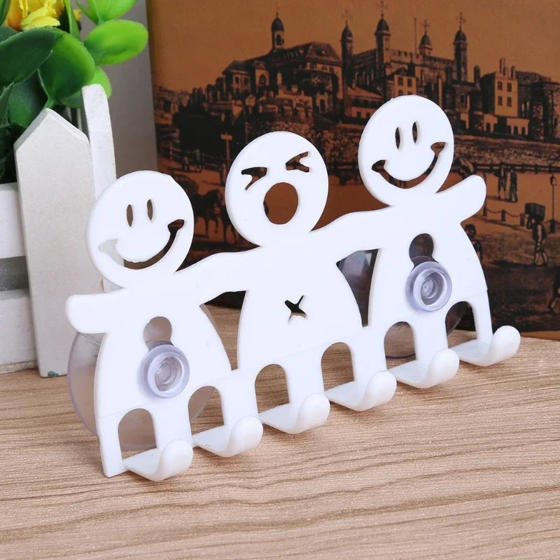 1Pc Toothbrush Holder Wall Mounted Suction Cup 5 Position