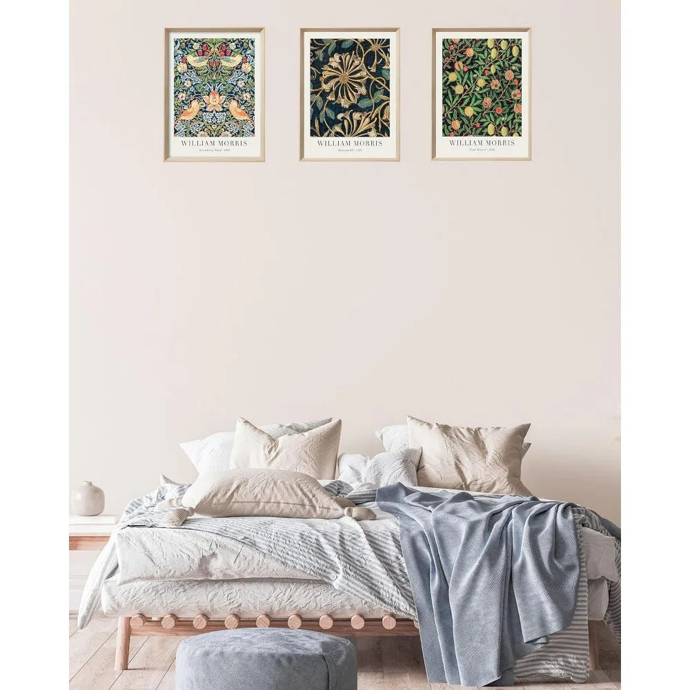 William Morris Wood Canvas Wall Decor