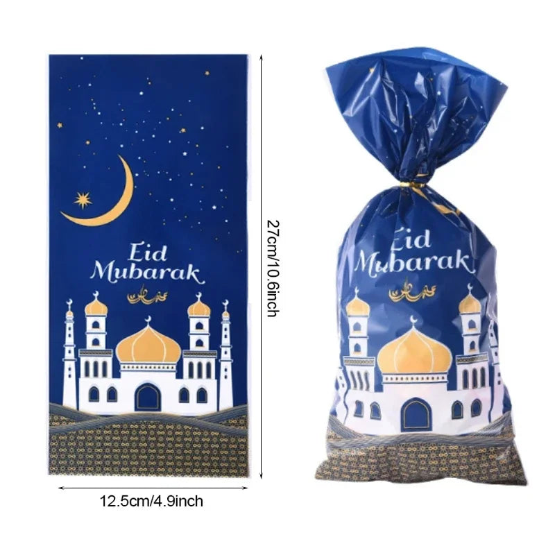 25/50pcs 2024 Eid Mubarak Gift Bags