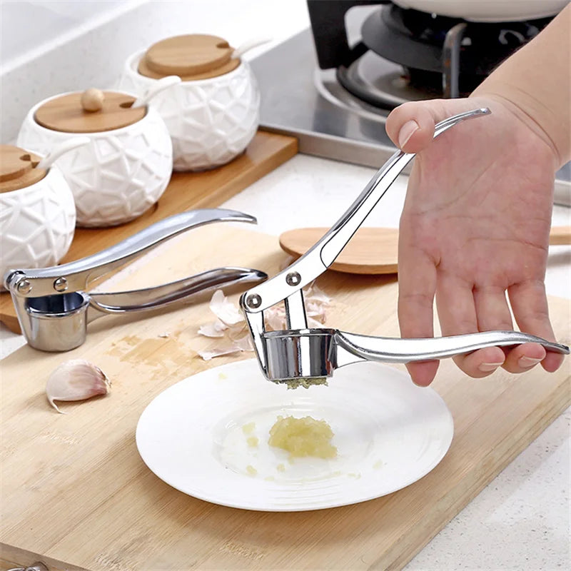 Garlic Press Mincer Stainless Steel Multifunction Crusher Tools