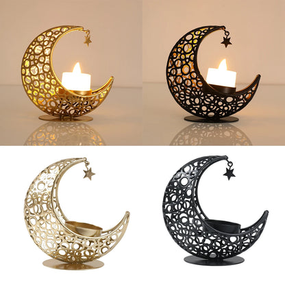 Ramadan Decoration Moon Candlestick EID Mubarak Decor