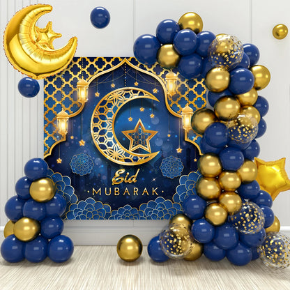 Eid Mubarak Balloon Background Ramadan Kareem Decoration