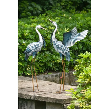 Garden Decor Blue Heron Yard Art Decor