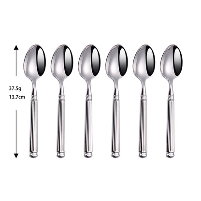 6Pcs Sliver Cutlery Stainless Steel Western Tablewar Kitchen Utensils