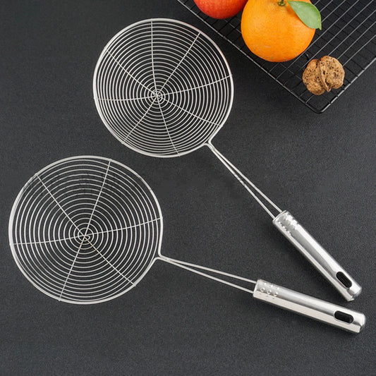 Stainless Steel Skimmer Solid Spider Strainer Fish Frying Utensil