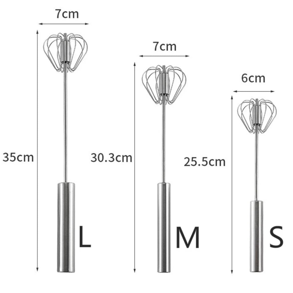 Semi Automatic Mixer Whisk Egg Beater Stainless Steel Tools