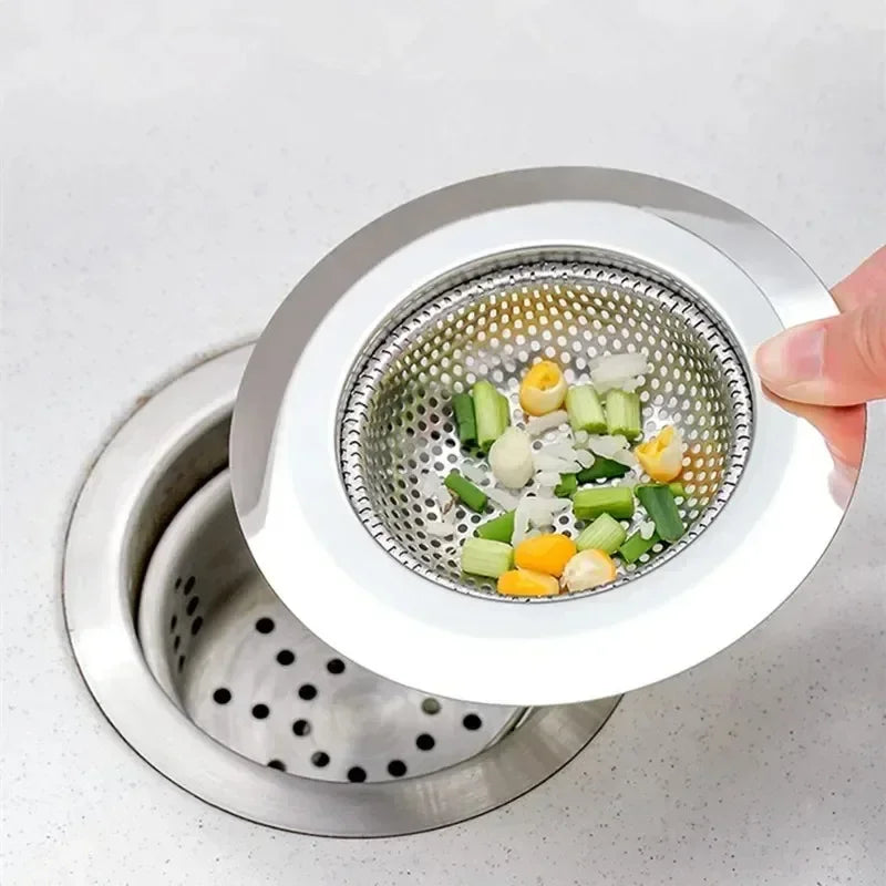 2024 New Kitchen Sink Filter Stainless Steel Anti-blocking Device Tools