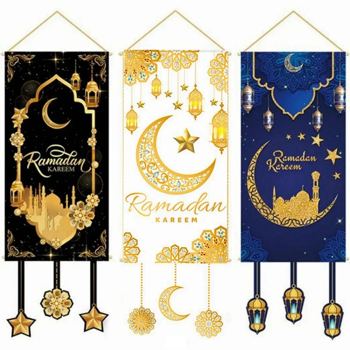 Ramadan Hanging Flag Decoration For Home Eid Al-fitr Party Supplies