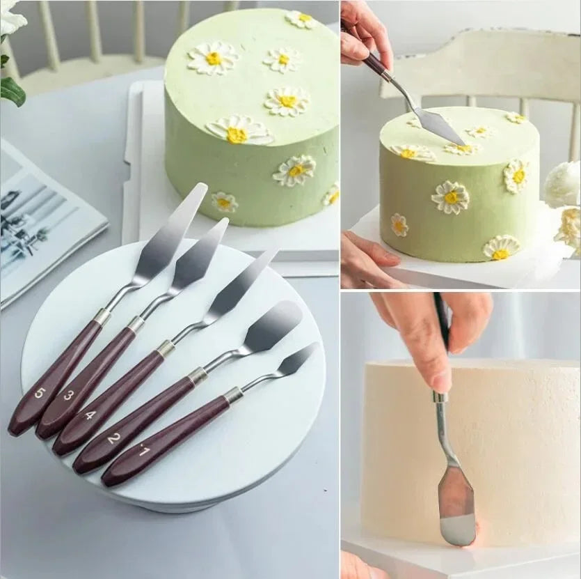 Cake Spatula Stainless Steel Butter Cream Smoother Scraper