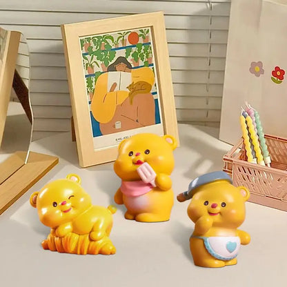 Desk Bear Decor Animation Figure Sculpture