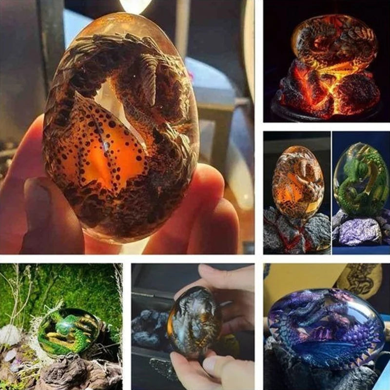 Resin Lava Dragon Egg Handmade Sculpture