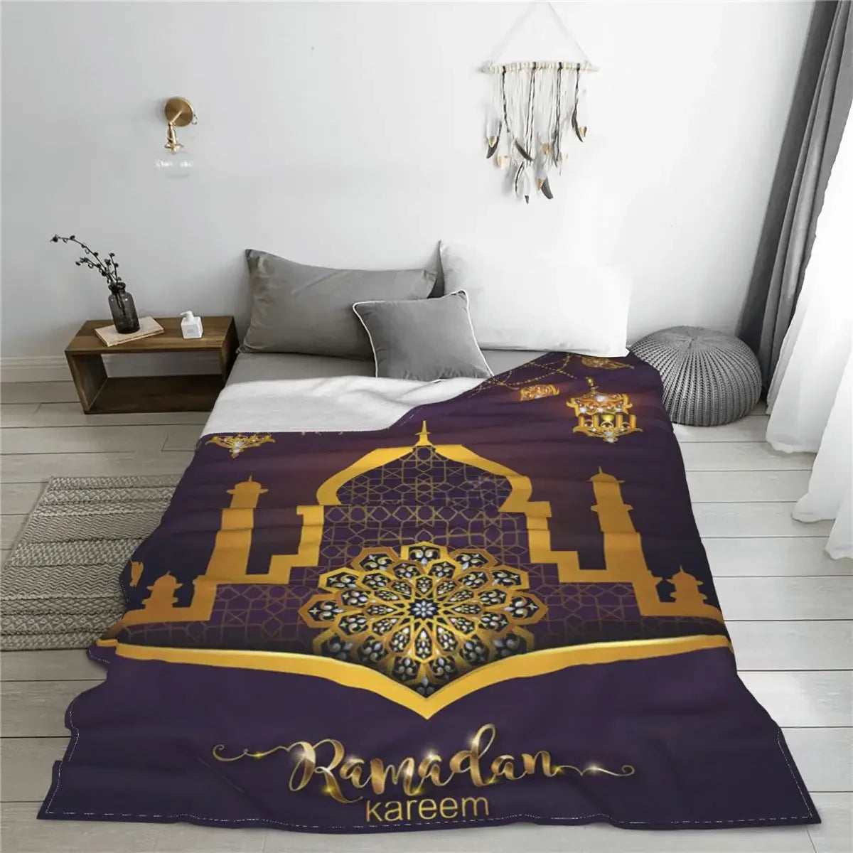 Ramadhan Kareem Blankets Velvet Spring/Autumn Rug Piece