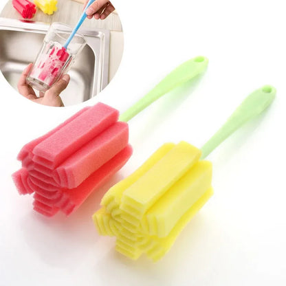 3PCS Long Handle Baby Bottle Brush Kitchen Cleaning Specialty Tool