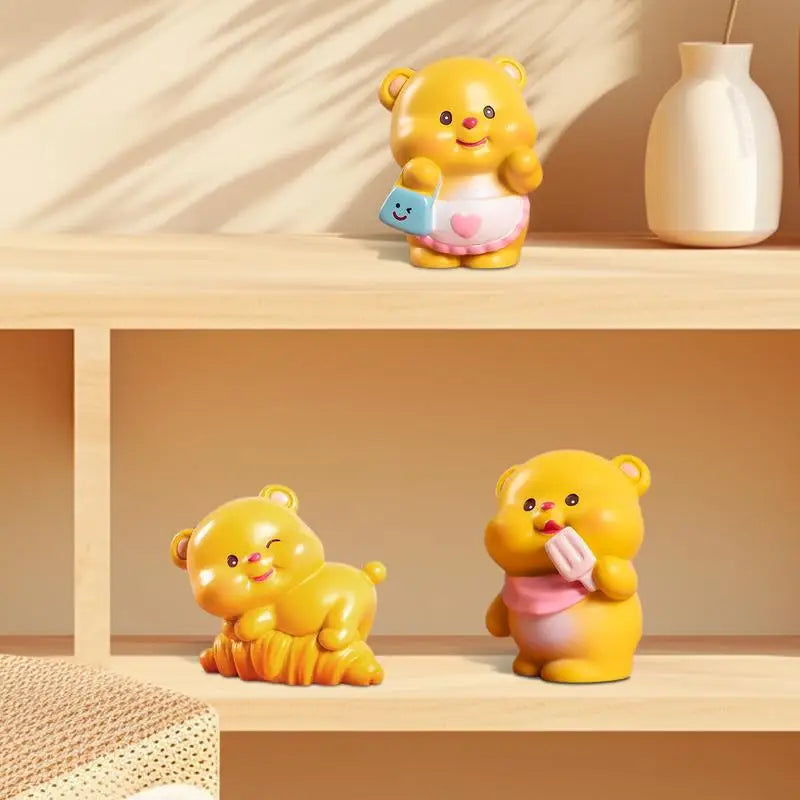 Desk Bear Decor Animation Figure Sculpture