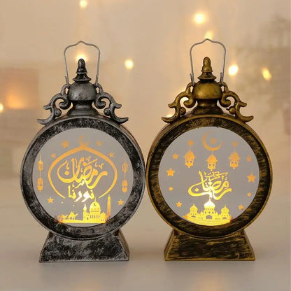 Eid Mubarak LED Wind Lamp Ornament Islam Party Decor Supply