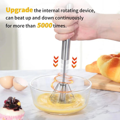 Semi Automatic Mixer Whisk Egg Beater Stainless Steel Tools