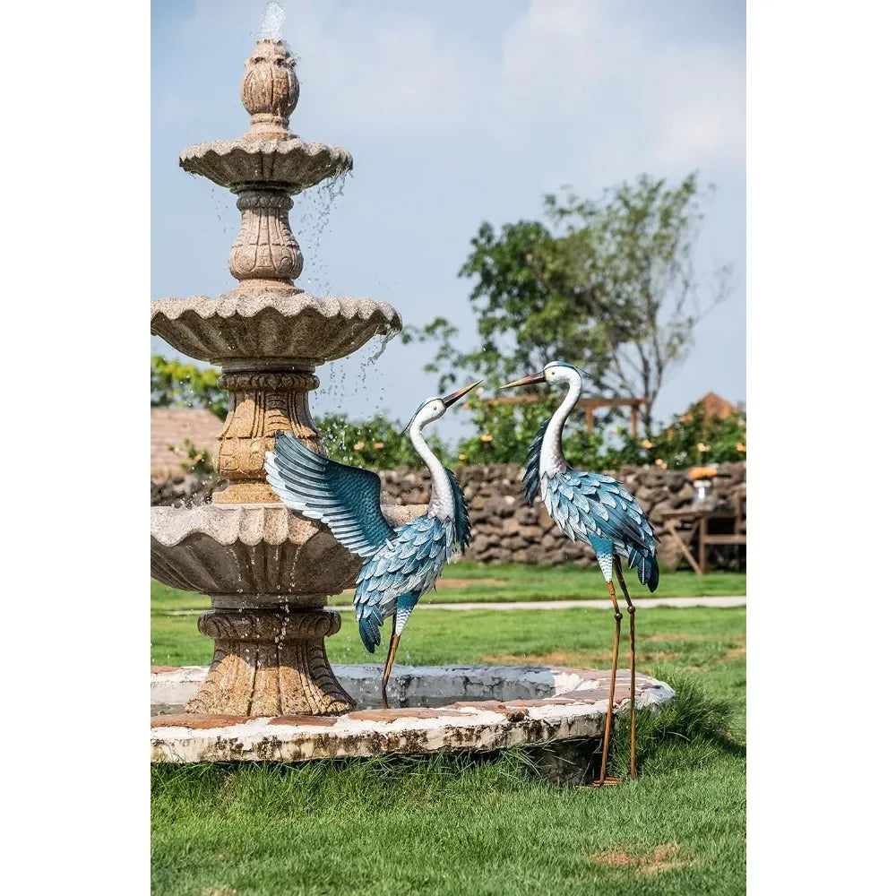 Garden Decor Blue Heron Yard Art Decor