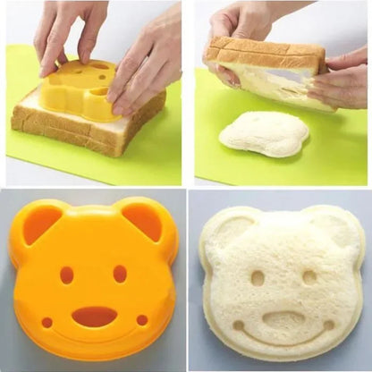 Cute Bear Sandwich Mold Toast Bread Making Cutter