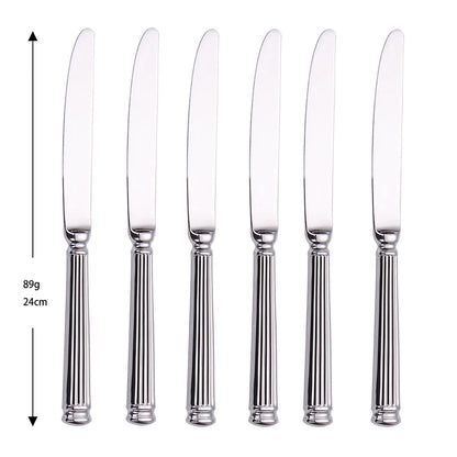 6Pcs Sliver Cutlery Stainless Steel Western Tablewar Kitchen Utensils