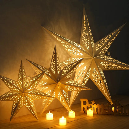 30-75cm Hollow Star Hanging Pendant Ramadan Decoration