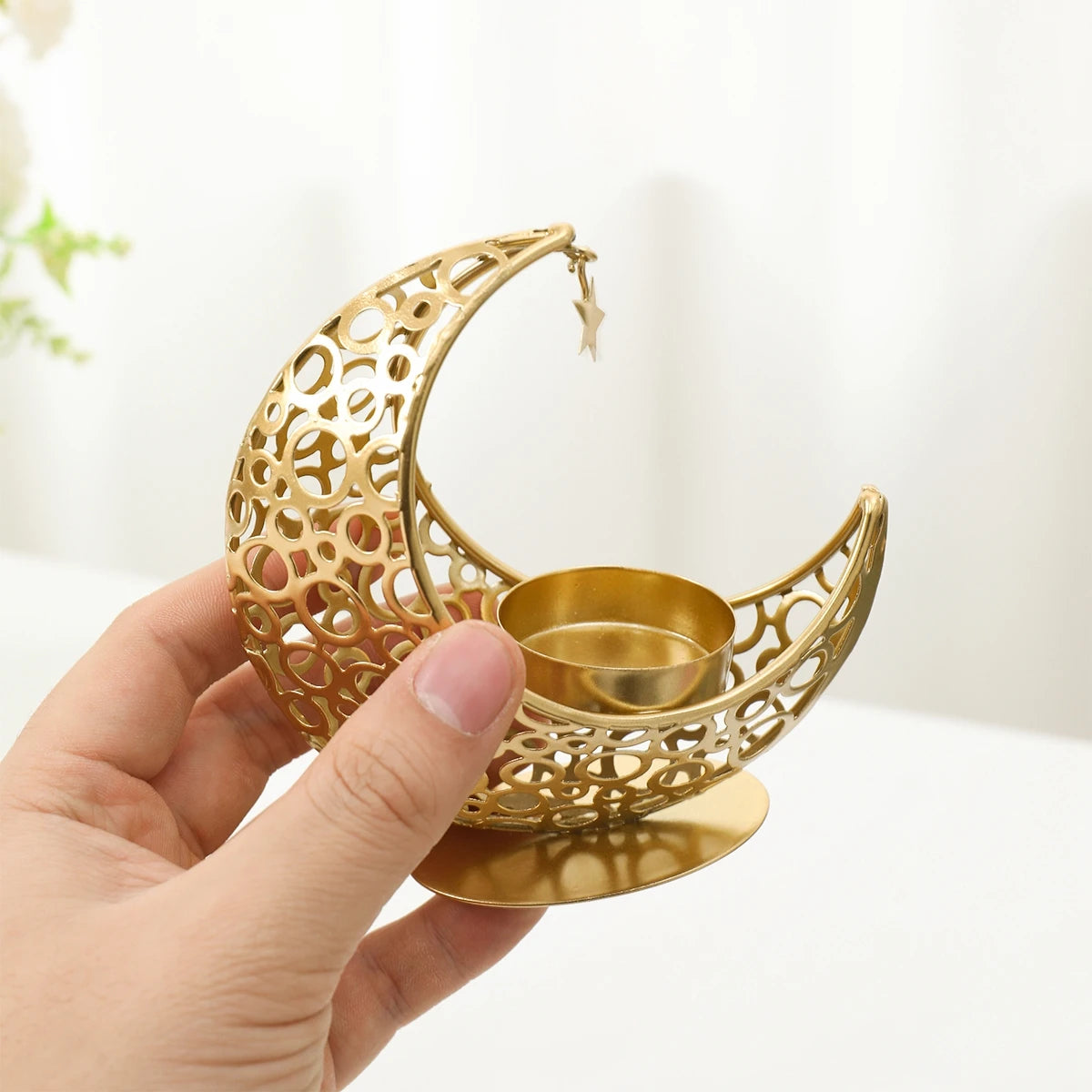 Ramadan Decoration Moon Candlestick EID Mubarak Decor