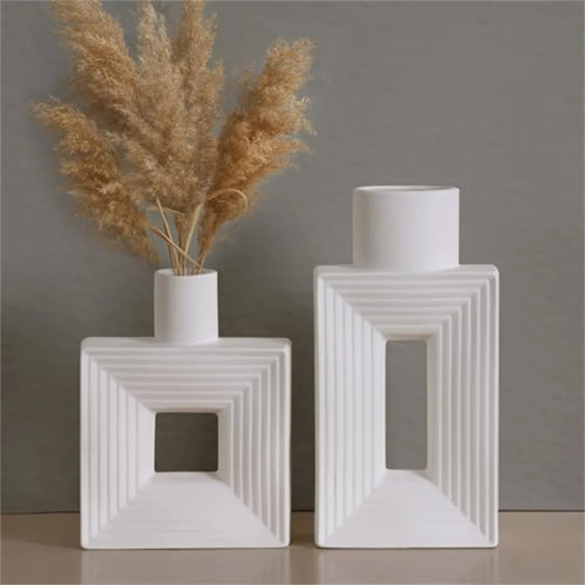 2pc ceramic vase artwork living room