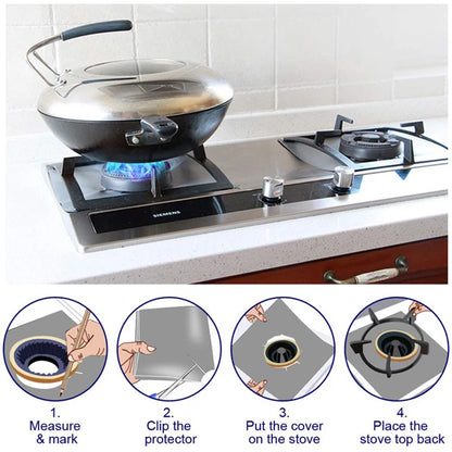 Cooker Cover 4pcs Gas Stove Protector