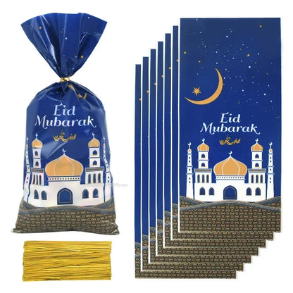 25/50pcs 2024 Eid Mubarak Gift Bags