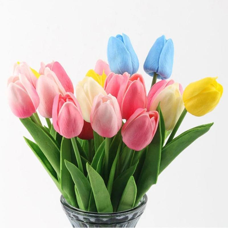 5pcs/Bouquet Tulip Artificial Flower Real Touch