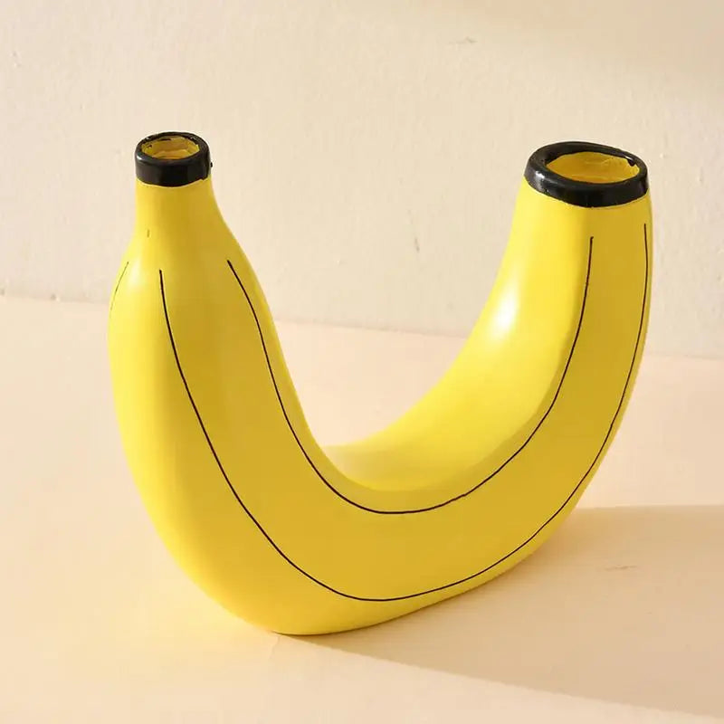 Funky Flower Vase Creative Banana Shaped Vase for Flowers