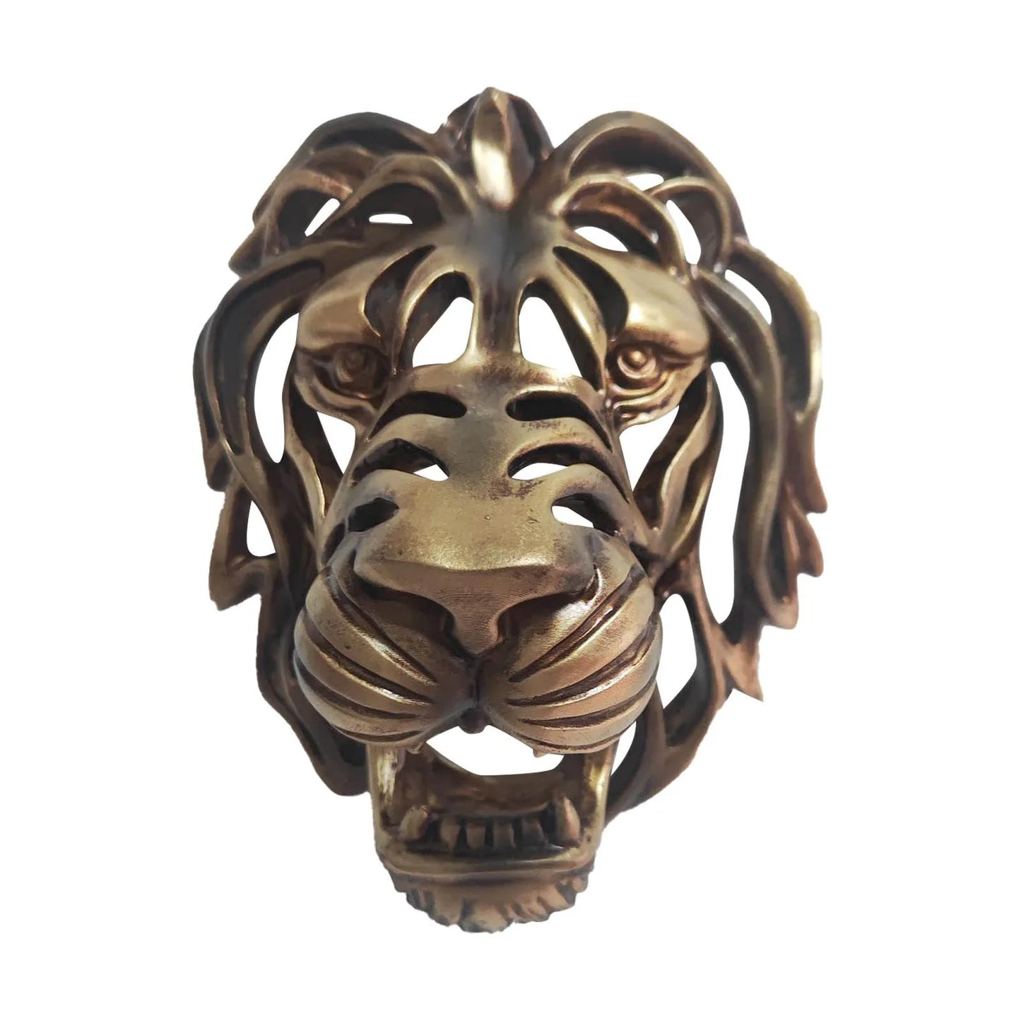 Hollow Lion Head Sculpture And Statue Wall Decoration