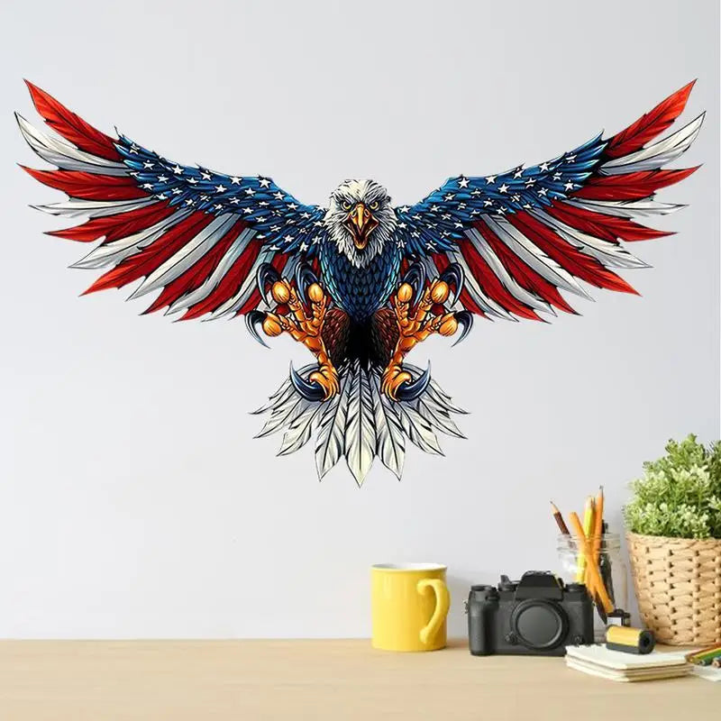 Wall Decor American Flag Metal Wall Art Bald Eagle Decor